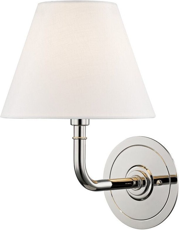Signature No.1 Light Wandleuchte Nickel poliert, Leinen