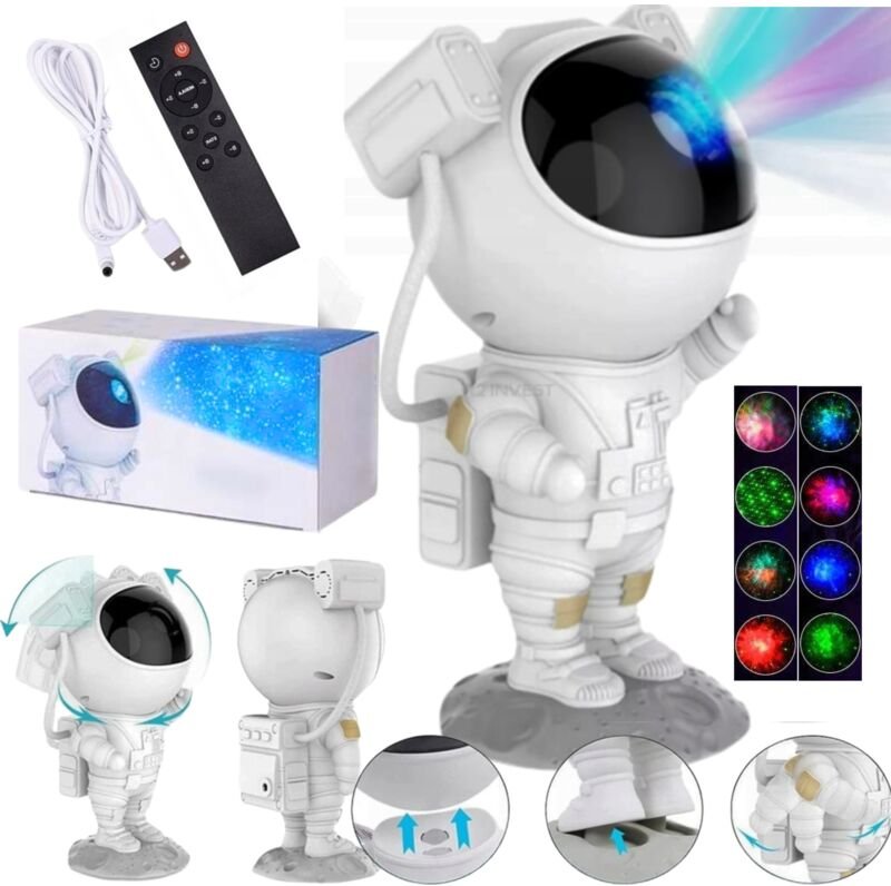 Nacht Lampe Led Projektor Sky Star Astronaut Für Kinder Fernbedienung