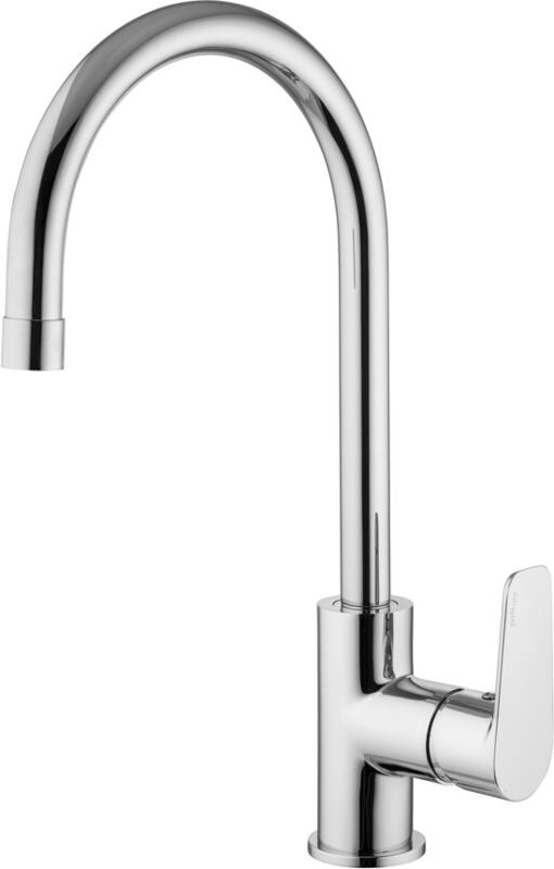 Paffoni - Lime Series LM180CR Spültisch-Einhandbatterie mit schwenkbarem Auslauf Verchromt - Messing