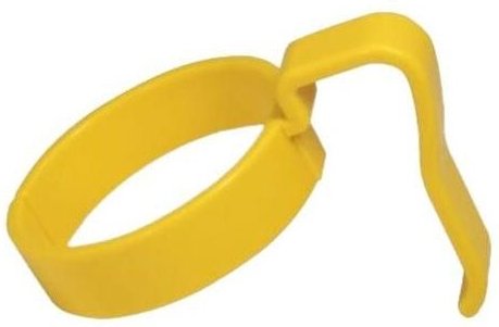 Griff in Rille tropffreie Tassen, Gelb