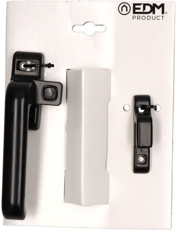 Blisterdruckverschluss EDM 6801 Links Aluminium Schwarz