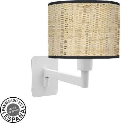 Fashion Wandleuchte 1xe14 weiß/dunkelbraun 26x17x28 cm