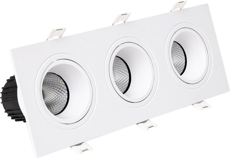 LED Downlight Quadratisch Schwenkbar 27W Schnitt 235x75 mm 2700K Weiß Warmweiß