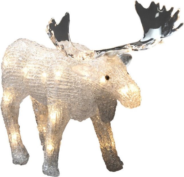 Konstsmide LED Acryl Elch 24 warm weiße Dioden batteriebetrieben