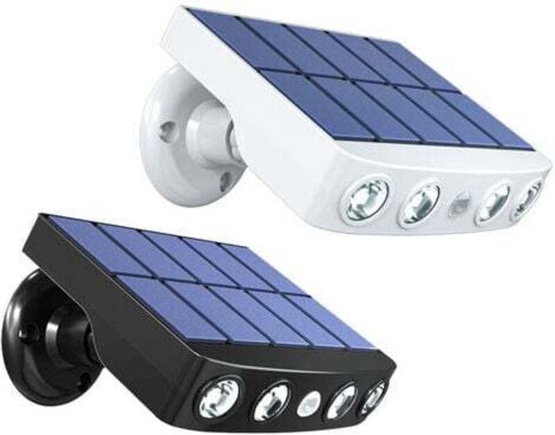 Kcvv - Leistungsstarkes Solarlicht mit Bewegungsmelder, wasserdicht, für den Außenbereich, Garten, LED-Solarlicht, Strah...