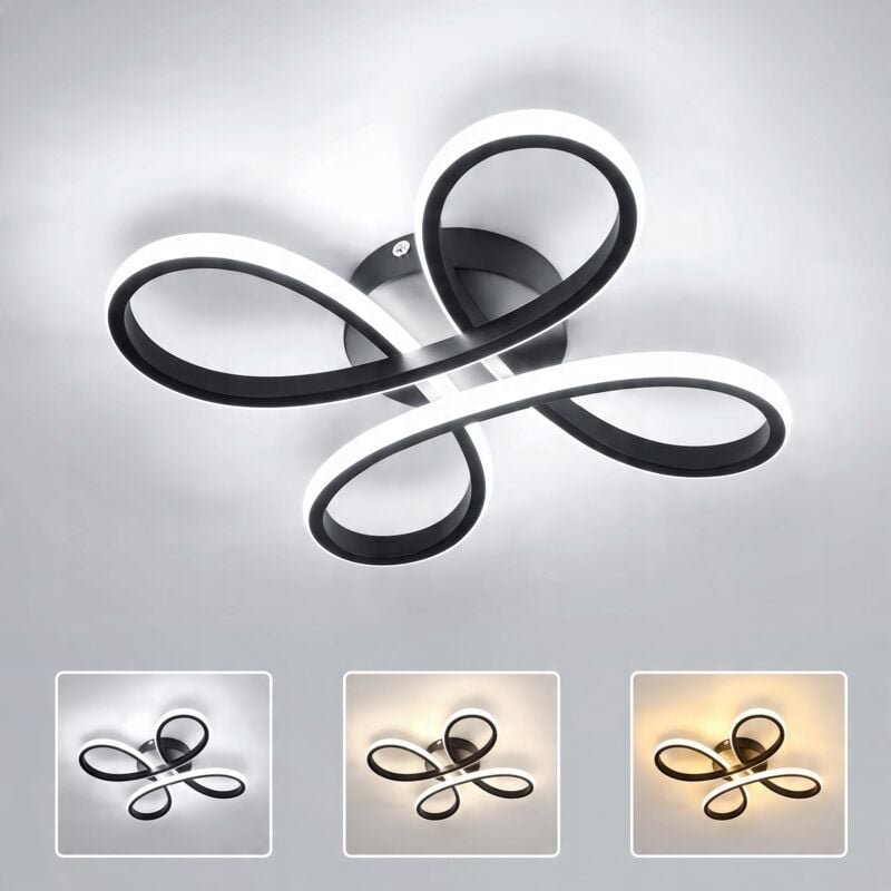 COMELY Moderne LED-Deckenleuchte, 28 W, 3150 lm, Deckenlampe, blumenförmige Acryl-Deckenleuchte für Flur, Balkon, Schlaf...