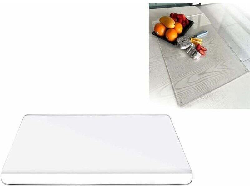 Schneidebrett aus Acryl für die Küche, rutschfest, transparent, Schneidebrett für die Küche (transparent, 45400.5)