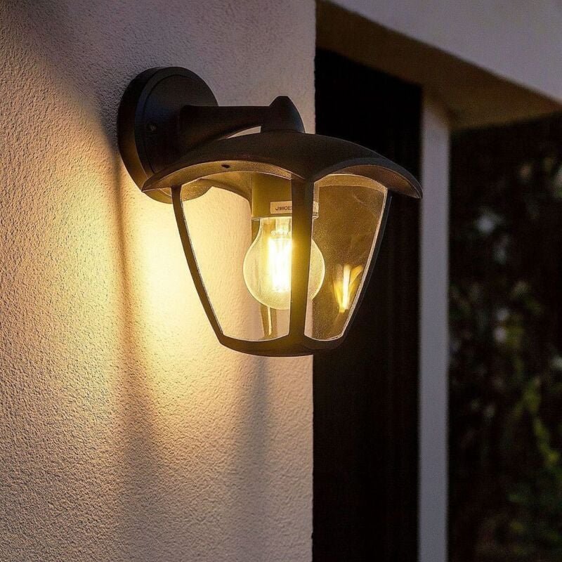 Arum Lighting - alicante Außenwandleuchte aus Metall für den Garten Schwarz E27