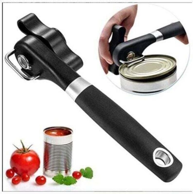 Sicher schneidender Dosenöffner mit glatter Kante – Tragbarer, manueller Dosenöffner, ergonomischer Dosenöffner aus lebe...
