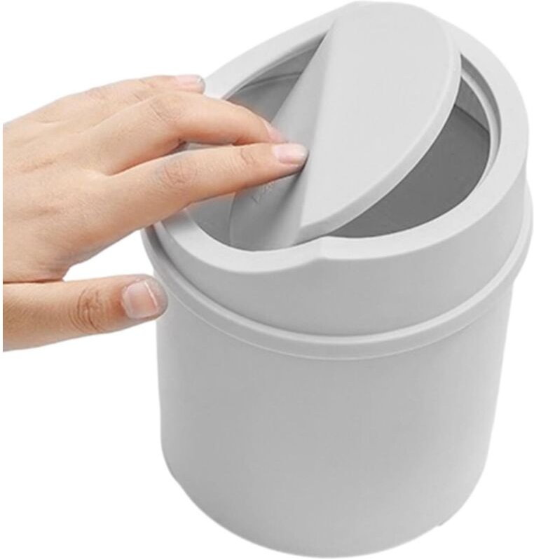 CCYKXA Kleiner, kreativer Mülleimer mit Deckel fürs Büro – Kleiner Mülleimer fürs Büro, kleiner Abfalleimer für Zuhause,...