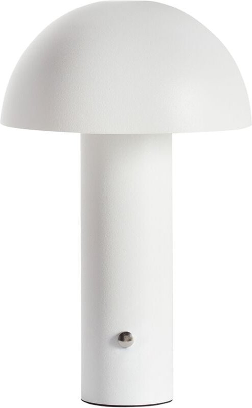 Kabellose Tischlampe Weiß Metall Pilzform Wiederaufladbar Akku Touch Funktion led Dimmer Dimmfunktion usb Kabel Modernes...