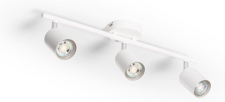 Thumbnail - Deckenleuchte Metall Whitstable 3 Strahler Weiß