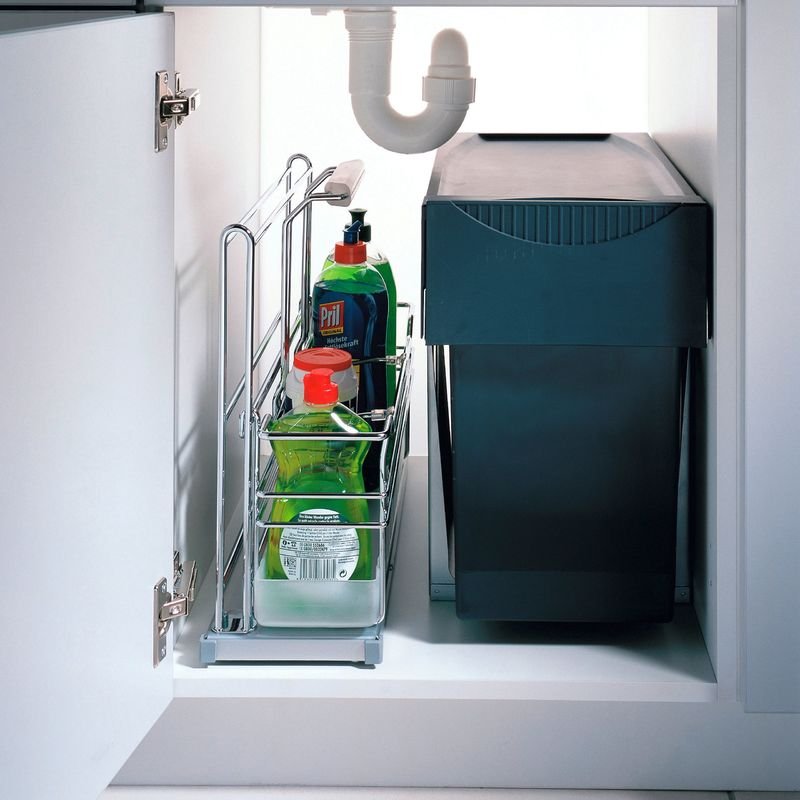 Kesseböhmer Putzmittelauszug PORTERO Set 1, silbergrau