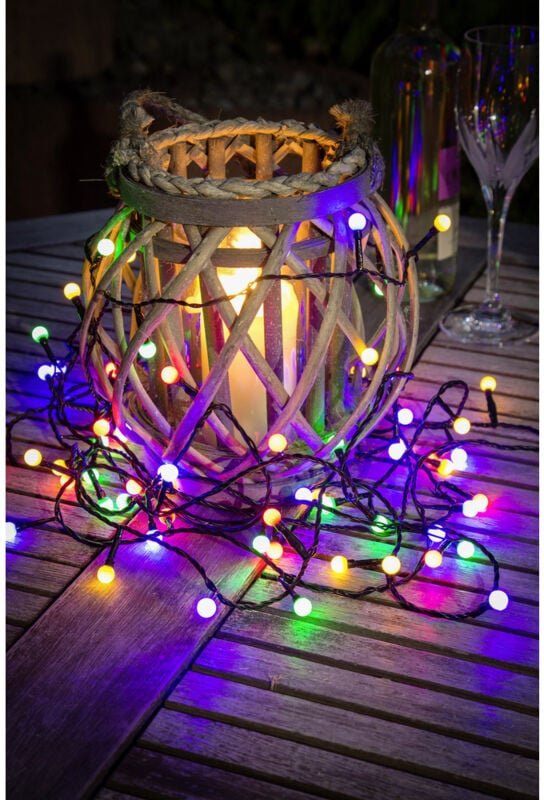 Konstsmide LED Globelichterkette 11,32 m bunt Lichterkette