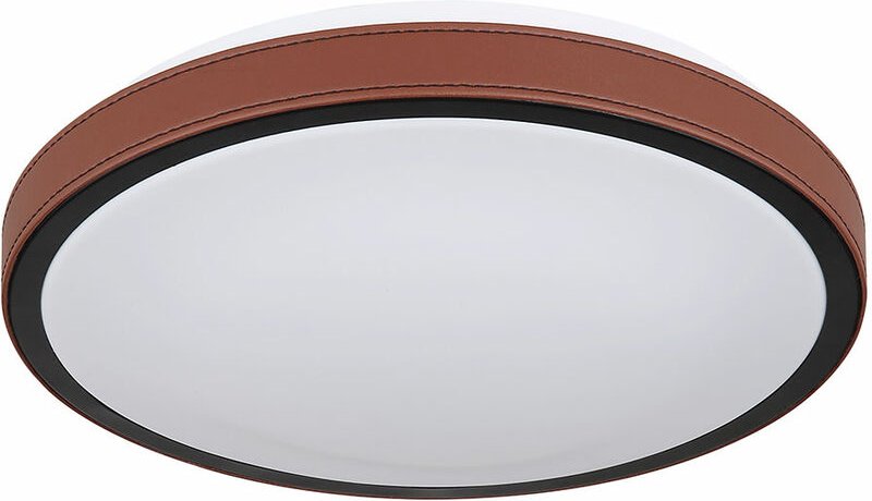 Deckenleuchte CCT Deckenlampe Rundleuchte Wohnzimmerlampe braun LED Deckenlampe, Aluminium, Metall, Acryl, 1x LED 12 Wat...