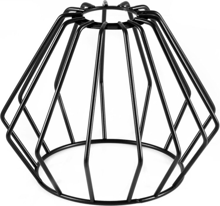 Metall-Loft-Lampenschirm mit Kabel E27, Weiß/Schwarz