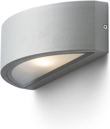 Wandleuchte lesa silber grau 230V E27 26W IP54