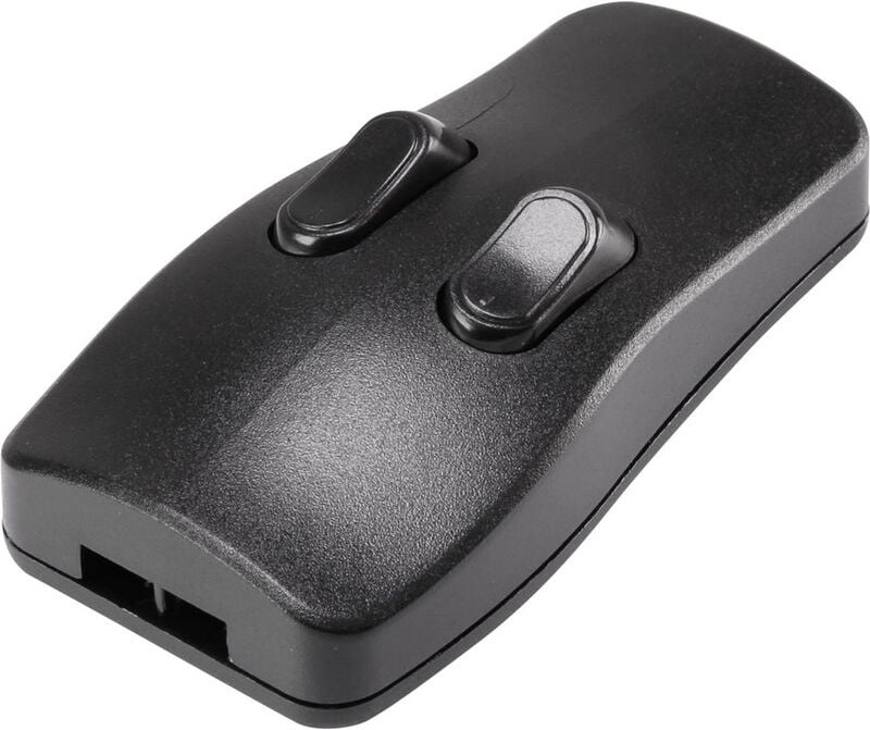 Schnurschalter Schwarz 2 x Aus/Ein 2 a 1 St. - Tru Components