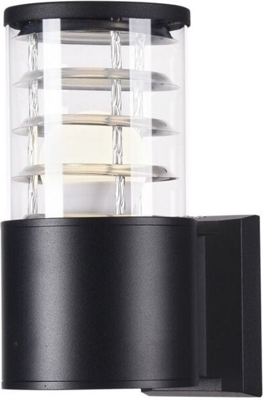 Bronx Wandleuchte Schwarz, 1 Licht IP54, E27