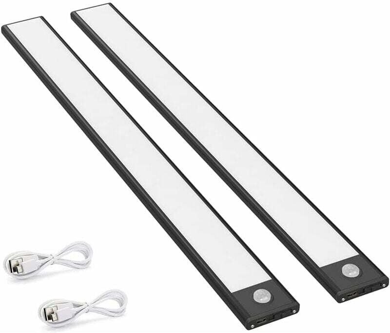 Thumbnail - Akzentbeleuchtung, batteriebetriebene Beleuchtung, 2er-Pack LED-Schrankleuchten mit Bewegungssensor, 150 lm, Küchenleuch...