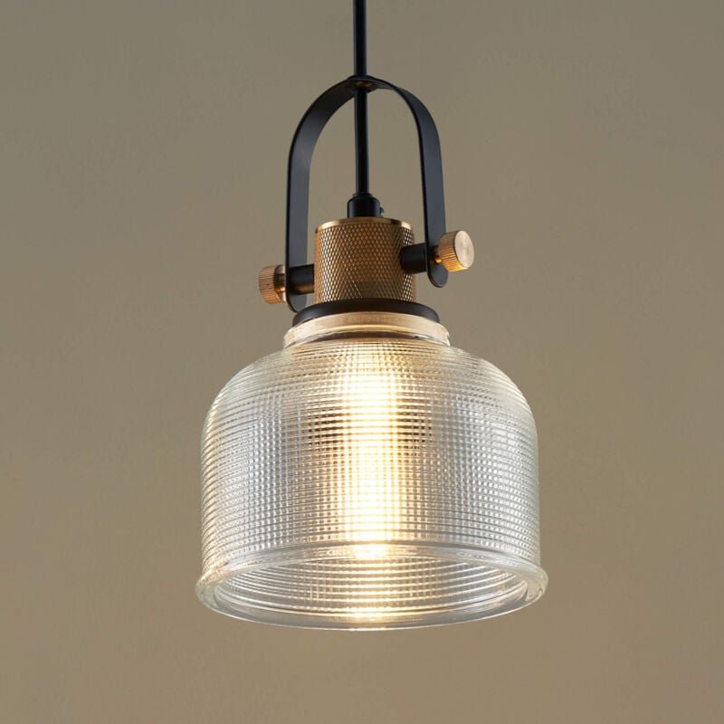 Hängelampe mit transparenter Glaskuppel -Vela