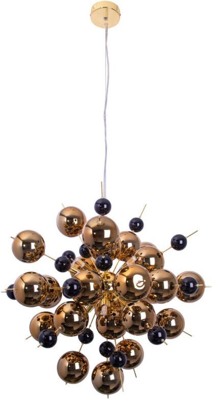 Naeve EXPLOSION 65cm Kugelförmige Pendelleuchte Deckenleuchte Gold 10xG9