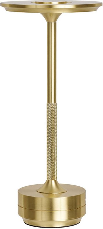 Ebuy24 - Lyneham Tischlampe led wiederaufladbar Messing Dekor.