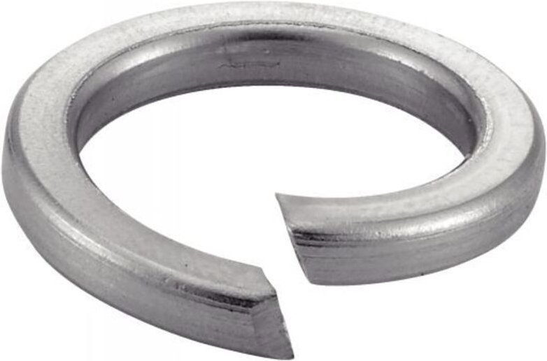 Gummischeibe -Grower- quadratischer Abschnitt - Edelstahl A1 Ø16 mm - 50 Stück in der Box