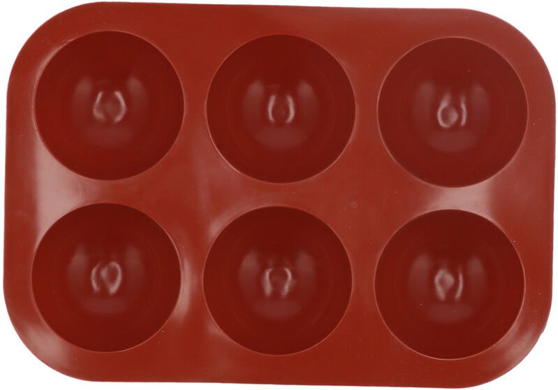 Silikon-Halbkugelform, Kuchenform, Tablett, Schokolade, Seife, Brot, Küchenzubehör (6 kleine Halbkreise)