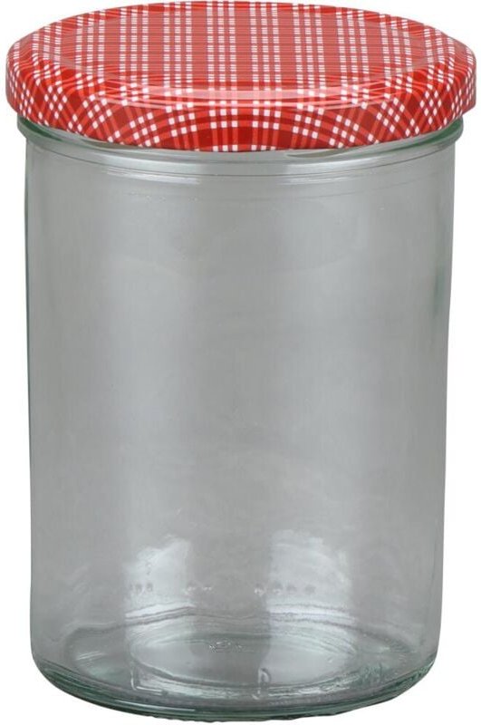 Siena Home - Sturz-Glas 'Cucinare' 1TO440 rot/weiß, TwistOff 440 ml