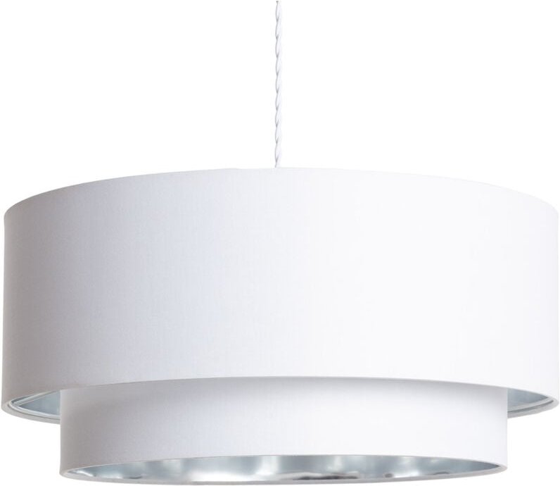 Ledkia - Pendelleuchte Textil Reflect Duo Weiß