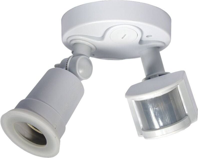 Barcelona Led - Fassung für E27 LED-Glühbirne mit pir 180º Bewegungssensor IP44