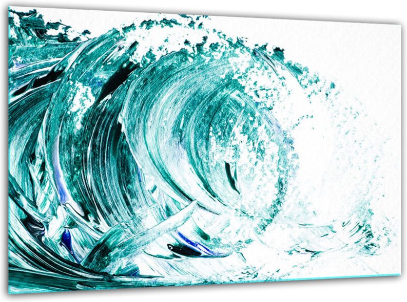 Glashackbrett MIT 30 x 22 WASser Getempert