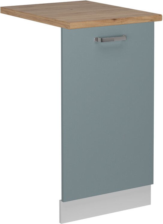 Thumbnail - Vicco - Geschirrspülblende R-Line, Blau-Grau, 45 cm , ap Eiche
