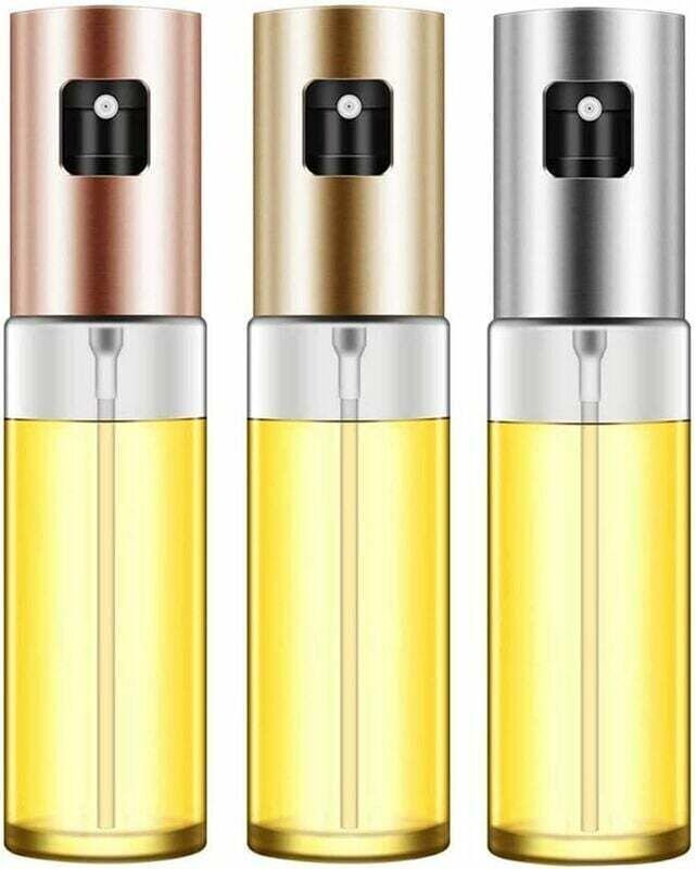 3-teiliges Ölsprüher-Set, Ölsprühflasche, Olivenölsprüher, Öl- und Essigspray zum Kochen, Grillen, für Salate, Backen un...