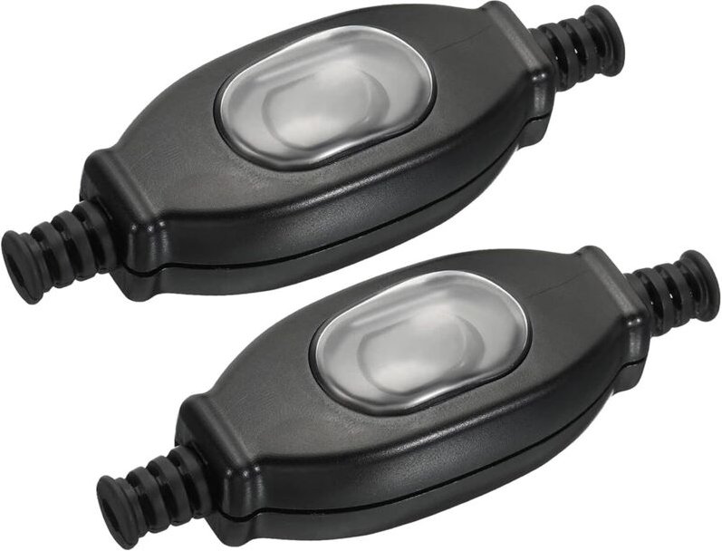 Interruptor de Cordón Impermeable 2 Piezas, Interruptor de Lámpara 250V 3A AC para Encendido/Apagado