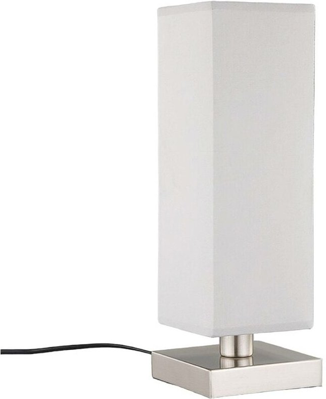 Tischlampe 'Julina' aus Textil für Schlafzimmer von Lindby