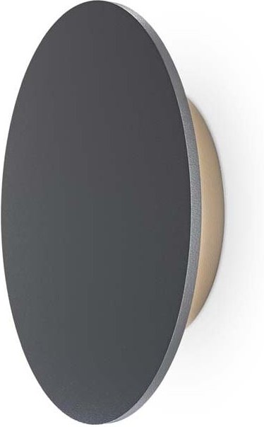 Wandleuchte Außenleuchte led Wandlampe Metall Graphit IP65 d 18 cm Designleuchte