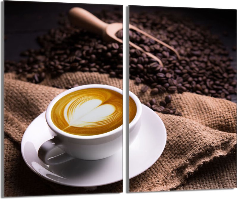 Glasschutzplatte für den Herd 2x30x52 Kaffee