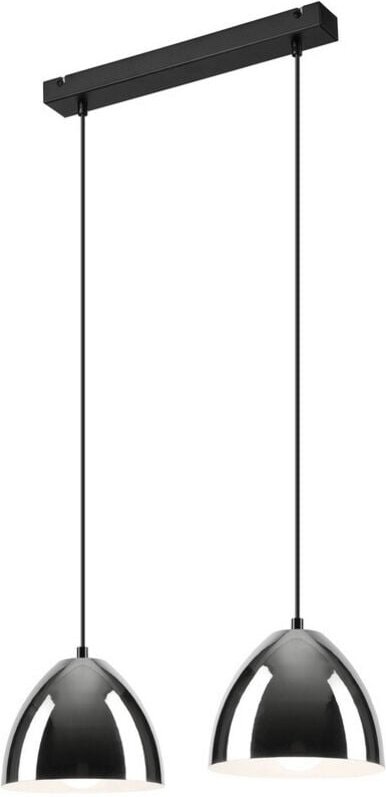 Lamkur Mia Stab-Pendel-Deckenleuchte Chrom, 2x E27