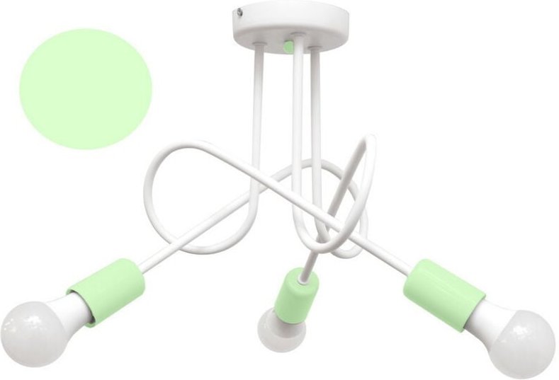 Helam - oxford Halbbündige Deckenleuchte mit mehreren Armen Weiß, Minth 50cm