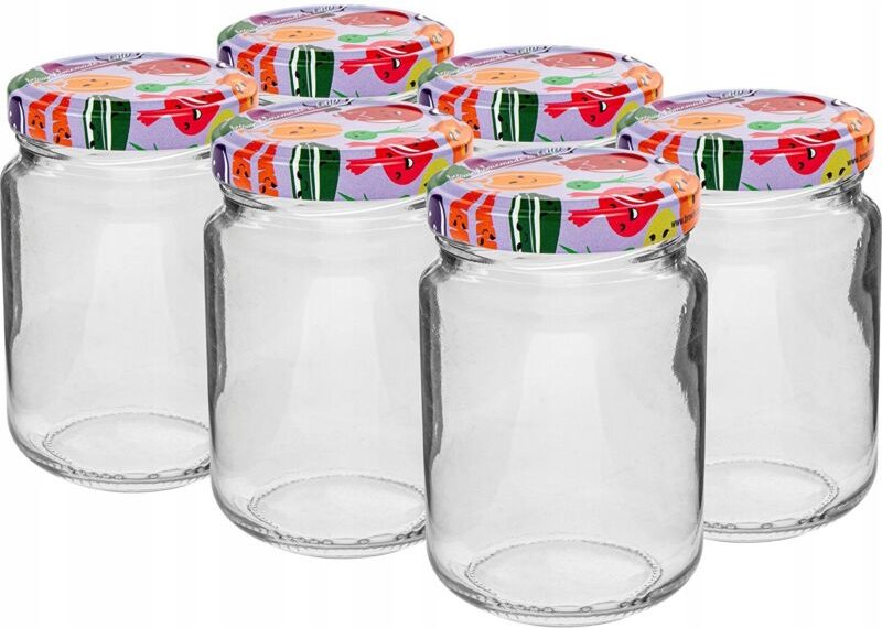 Glasgefäß mit Schraubverschluss TO fi53 156ml - 6 Stk