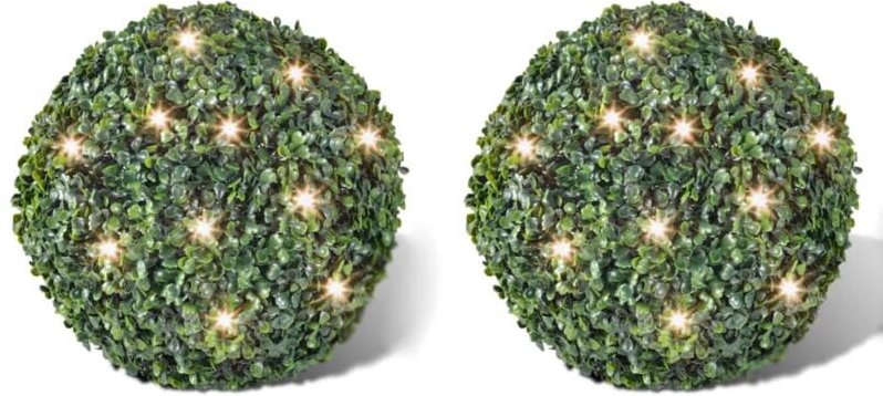 Buchskugel ø 27cm Buchsbaumkugel+2xSolar Vidaxl