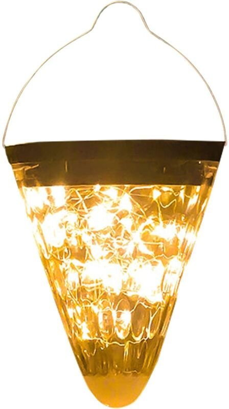 Solar-Hängelaternen, Solar-Gartenlampe, Landschaftsbeleuchtung, Solar-LED-Leuchten im Freien für Hochzeitsdekoration, Ba...