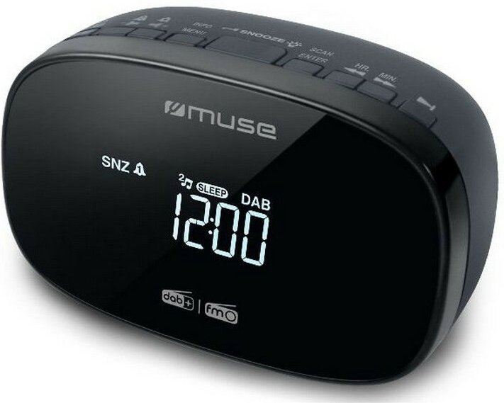 Schwarzes doppelweckerradio - Muse - m150cdb