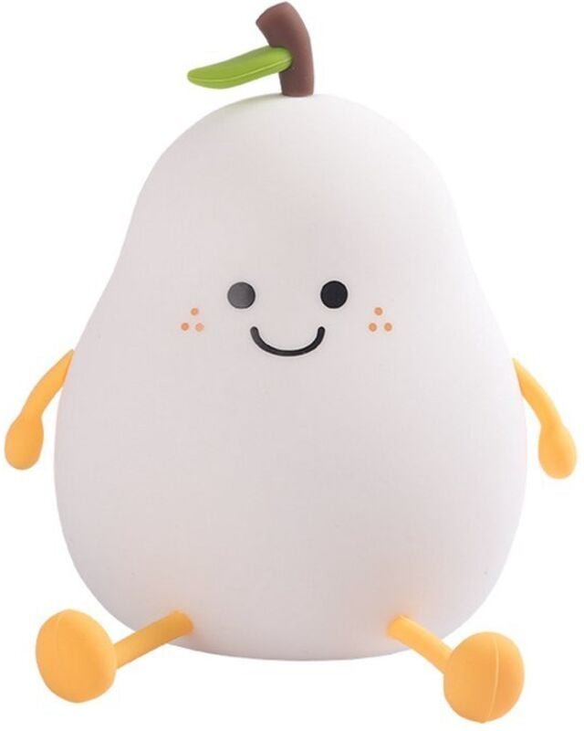 Nachtlicht für Kinder – Timer – Kindersicher – USB-aufladbar – LED – Birnenform – RGB-Farben – Einstellbare Helligkeit –...