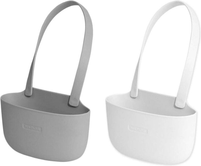 Schwammhalter 2 Stück Küchenspüle Schwammhalter, Schwammhalter Küchenspüle Organizer Schwammhalter Spülbeckenhalter Korb...