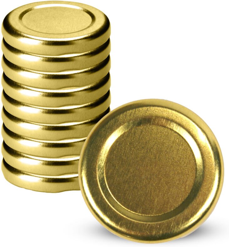 KADAX Deckel fi38 10er Pack gold