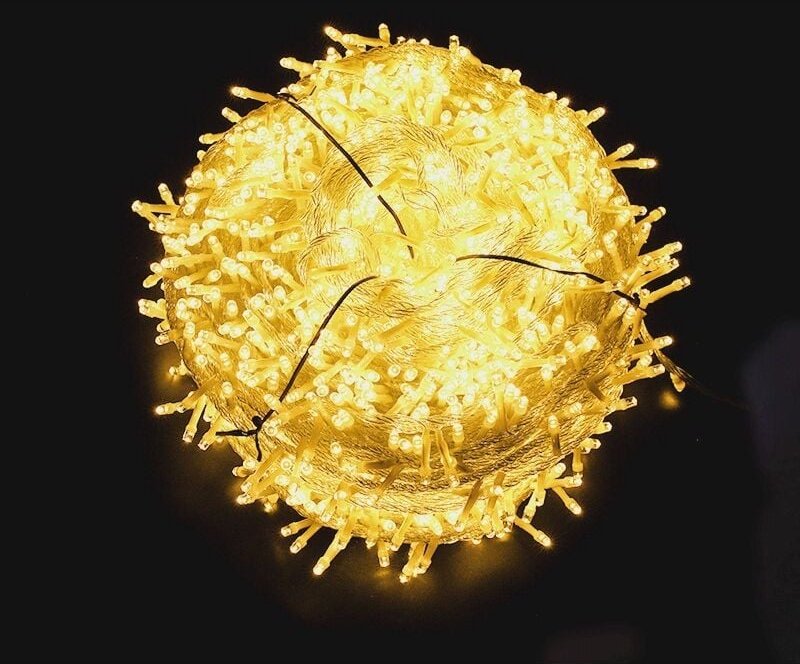 Weihnachtslichtgirlande, 100 m, 1000 LED-Lichterkette, 8 Beleuchtungsmodi, wasserdicht IP56, für Innen- und Außenbereich...