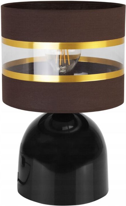 Nachttischlampe, Eleganter Goldener Lampenschirm, 20 Cm